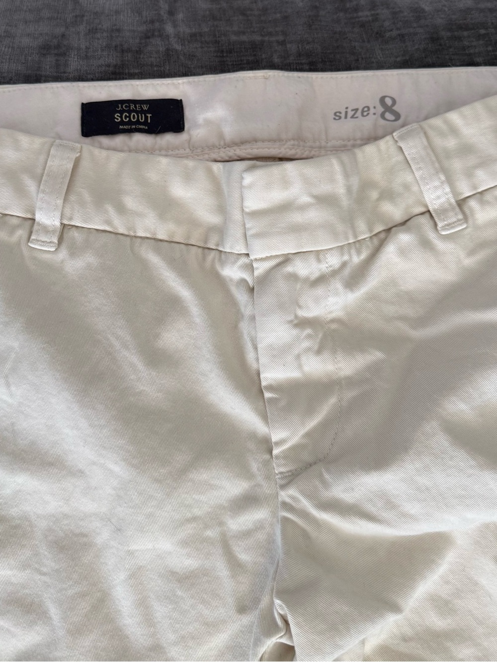 J. Crew Cream Scout Chino Pants
